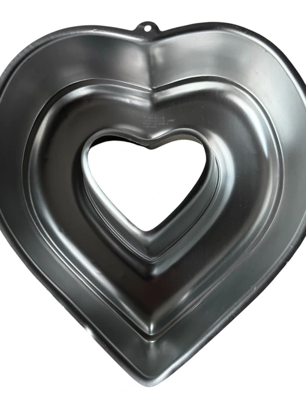 1989 Wilton Heart-Shaped Cake Pan - Gray